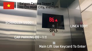 (Short Ride) Schindler 5500 Elevators | Saigon Centre Tower 2 (Car Parking), HCMC, VN