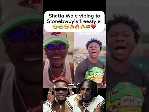 Shatta Wale Vibing To Stonebwoy Freestyle Shattamovement Shattawale Stonebwoy Bhimnation Shatta