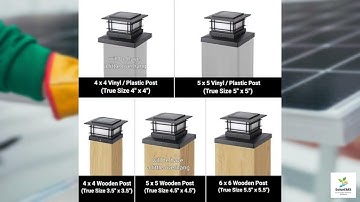 Review - Dynaming 6 Pack Solar Post Lights Outdoor, Solar Powered Fence Post Cap Lights,
