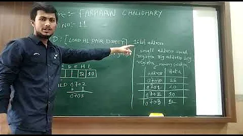 LHLD Instruction Microprocessor Architecture | #codewithfarhaan  #fybscit