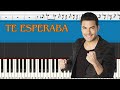 Carlos Rivera - Te Esperaba | Piano Tutorial | Midi