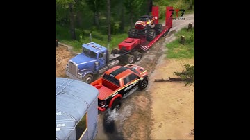 Brave Young Man Takes the Car Across the River! | Epic Adventure Challenge! #mudrunner #automobile