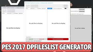 PES 2017 DPFILESLIST GENERATOR 2024