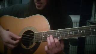 Video thumbnail of "Saw theme (Hello Zepp) acoustic guitar cover & lesson! Weekend Wankshop 98"