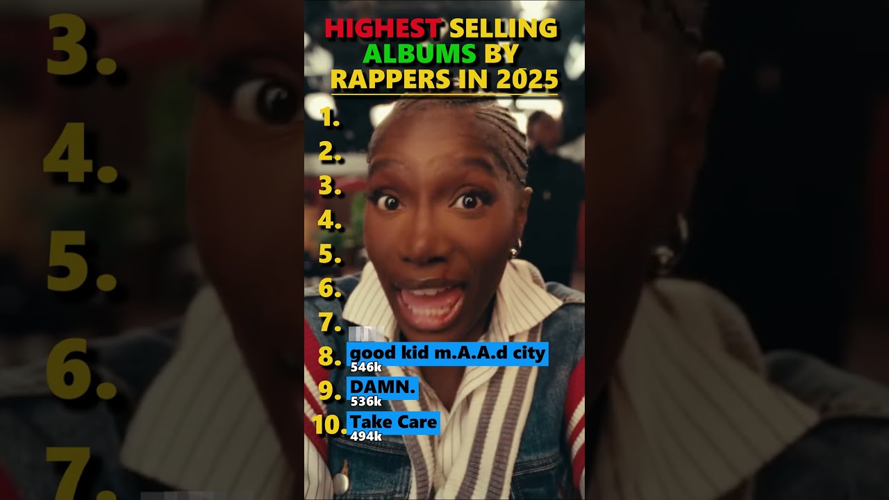 HIGHEST SELLING ALBUMS BY RAPPERS IN 2025