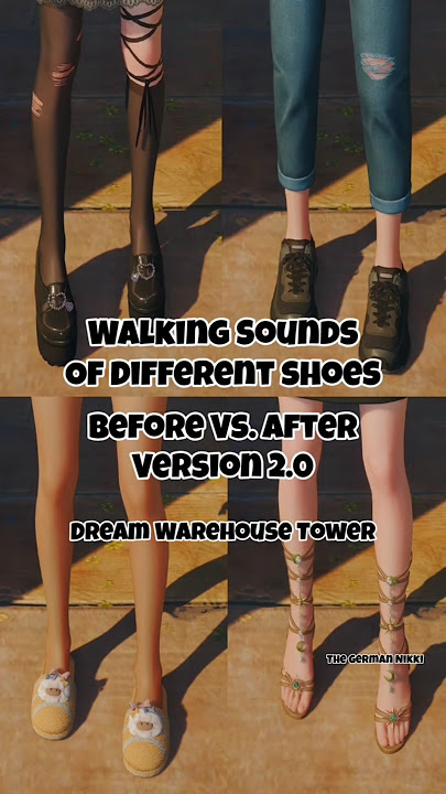 Comparing Shoe Sounds - before vs after 2.0 Infinity Nikki