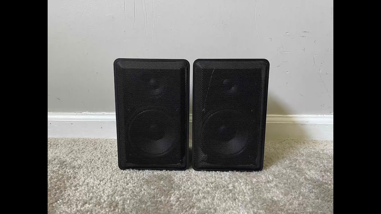 Dynex DXSP211 Indoor or Outdoor 2 Way Home Bookshelf Speakers YouTube