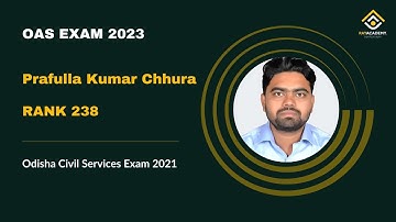 Prafulla Kumar Chhura Rank 238 OCS 2021 OPSC | RAYACADEMY