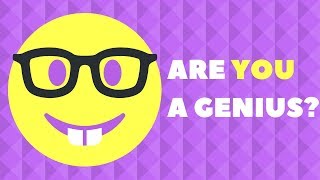 Genius IQ Test: Questions Only A GENIUS Can Answer (IQ Challenge)