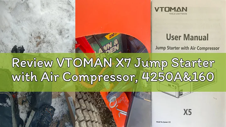 Review VTOMAN X7 Jump Starter with Air Compressor, 4250A&160PSI Battery Car Jumper Starter Portable