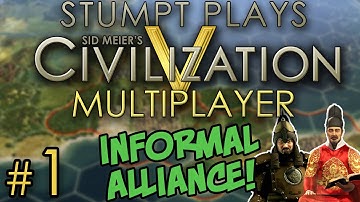 Civ 5 Multiplayer - [Round 2] - #1 - Informal Alliance (4 Player Gameplay)