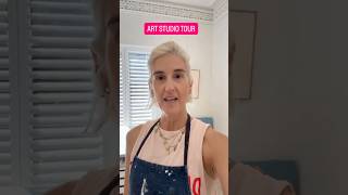 Inside my home art studio #artstudio