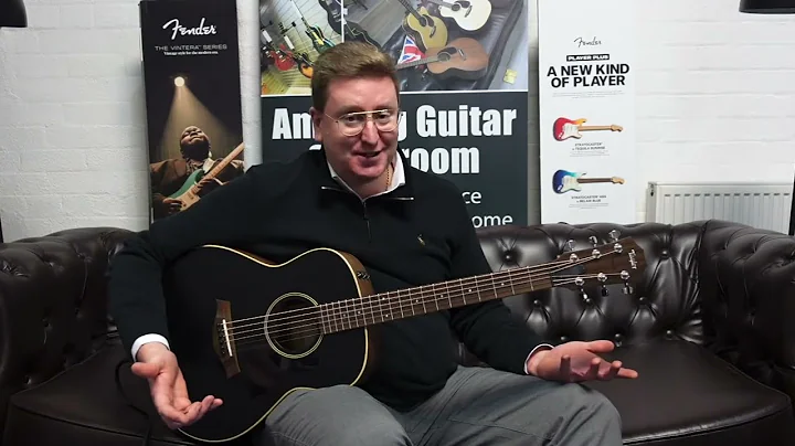 Taylor GTe Blacktop Grand Theater Electro Acoustic Guitar | Damaged Unique Listing Talk Through