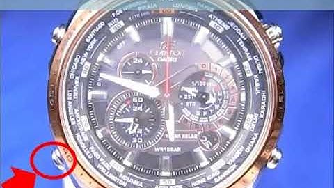 CASIO EQS-500 Operation Video - Adjusting Hand Positions