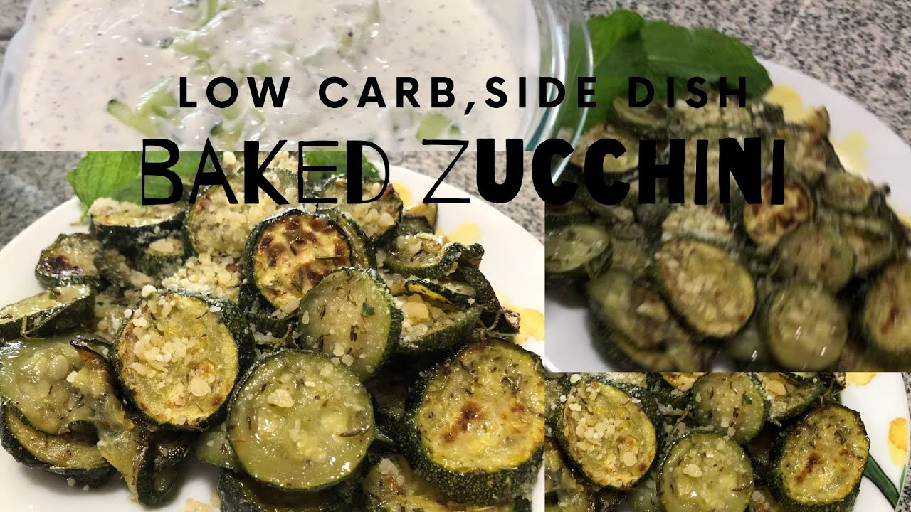 HOW TO MAKE DELICIOUS BAKED ZUCCHINI, (LOW CARB- SIDE DISH) - YouTube