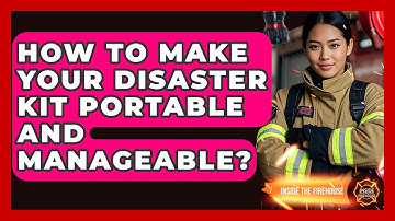 How To Make Your Disaster Kit Portable And Manageable? - Inside the Firehouse