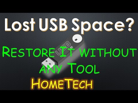 How to restore Lost space USB Drive to full capacity Without any Tool | Fix USB drive shows 0 bytes