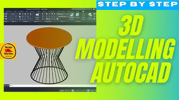Modelling A Table In AutoCAD - Step By Step