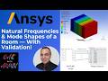 ANSYS Tutorial | Acoustic Modal Analysis | Room Modes & Natural Frequencies |