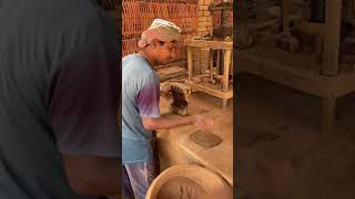 Making  Matka Tiles from Clay😱 #100k #viral #short