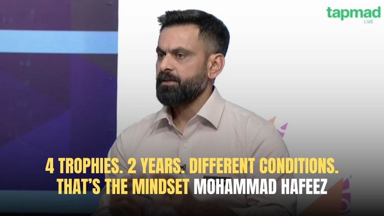 4 trophies. 2 years. Different conditions. That’s mindset.” Mohammad Hafeez 🏆🔥