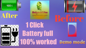 One click battery full 100%work with demo mode.you can enjoy now...