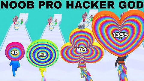 NOOB VS PRO VS HACKER VS GOD in Layer Colorful Man Run Update