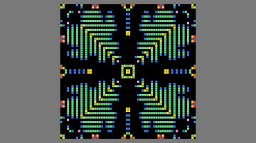 Pure Symmetry ♫ #cellularautomata #mathart #algorithmicart #animation #pixelart