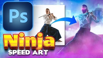 How I made this Cyberpunk Ninja | Cool Cinematic art in Photoshop | Speed art!