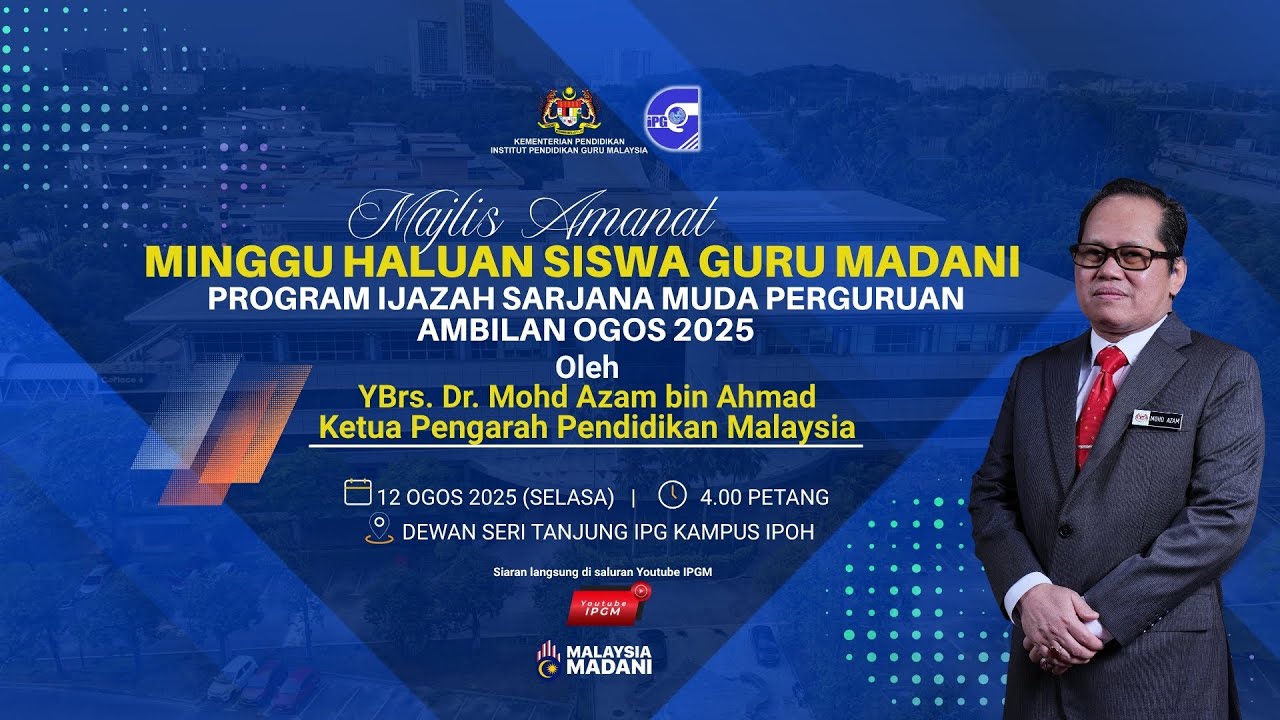 MAJLIS AMANAT MINGGU HALUAN SISWA GURU MADANI PISMP AMBILAN OGOS 2025