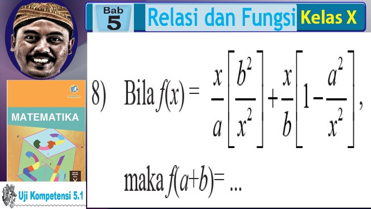 f(a+b) jika f(x) diketahui, relasi dan fungsi, bse