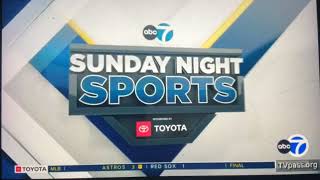 KABC ABC 7 “Sunday Night Sports” open May 3, 2026