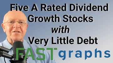 5 Dividend Growth Stocks With A Ratings And Very Little Debt | Fast Graphs
