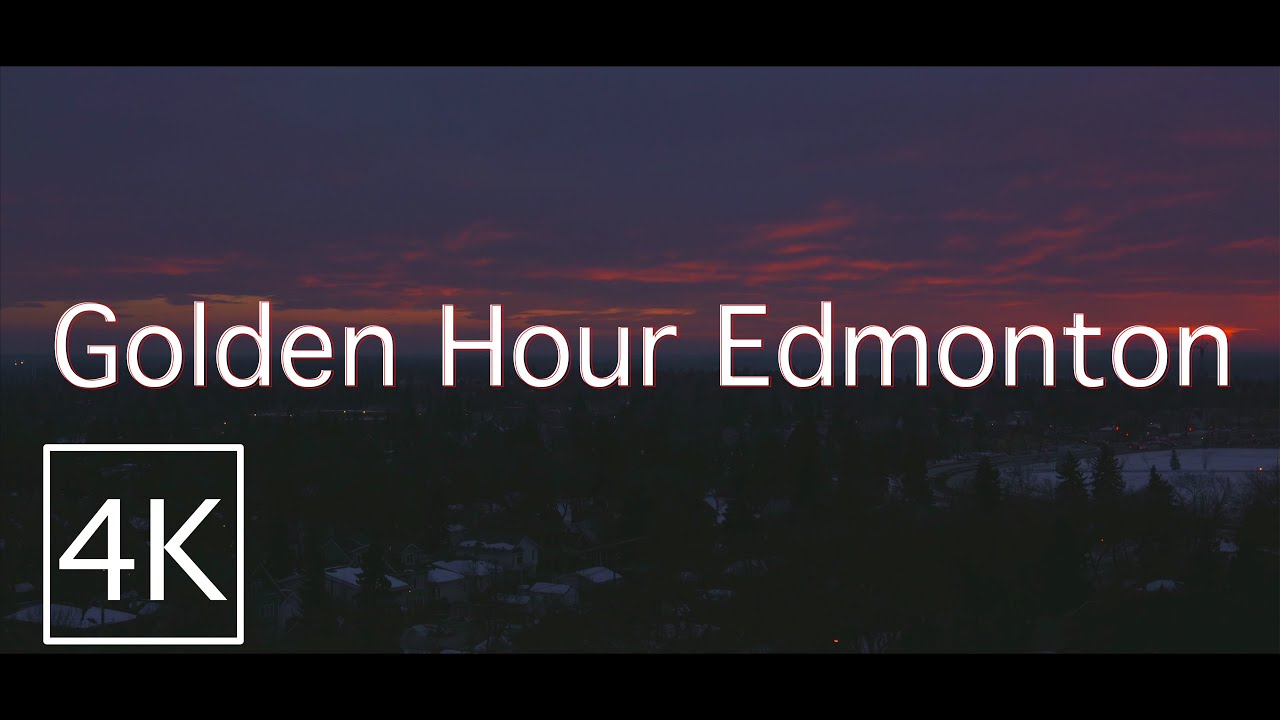 [4K] Golden Hour Edmonton | 대신 듣는 캐나다 | 해질녘 에드먼튼 - YouTube