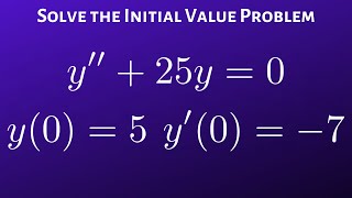 How To Solve An Initial Value Problem With Initial Conditions