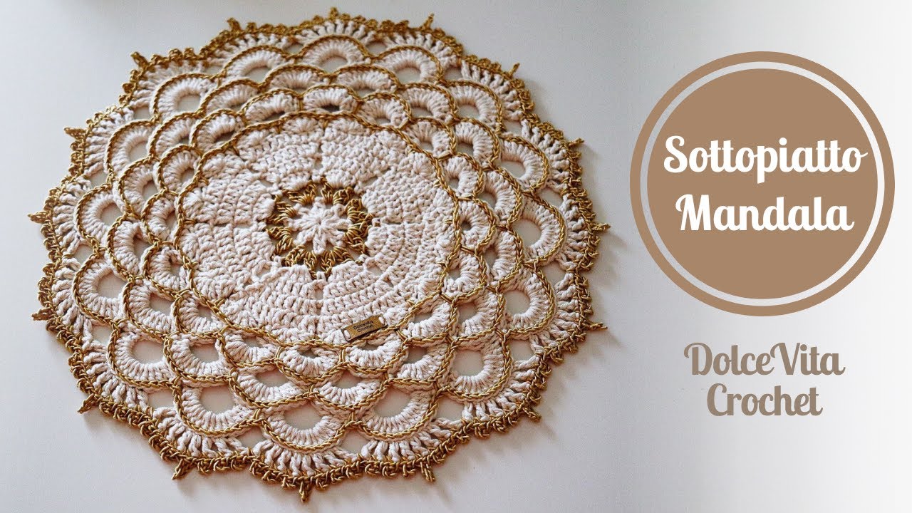 TUTORIAL ELEGANTE SOTTOPIATTO ALL'UNCINETTO 