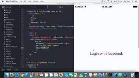 facebook login in react native with firbase