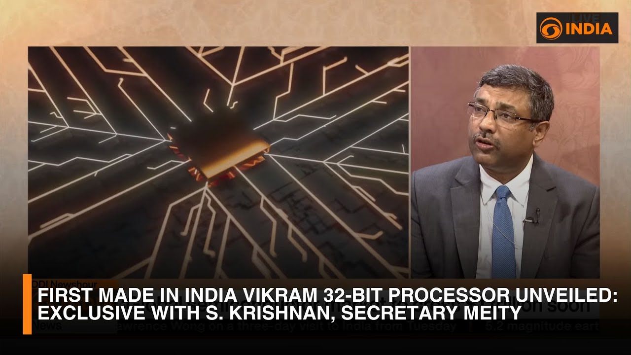 First Made in India Vikram 32-Bit Processor Unveiled | Exclusive with S. Krishnan, Secretary (MeitY)