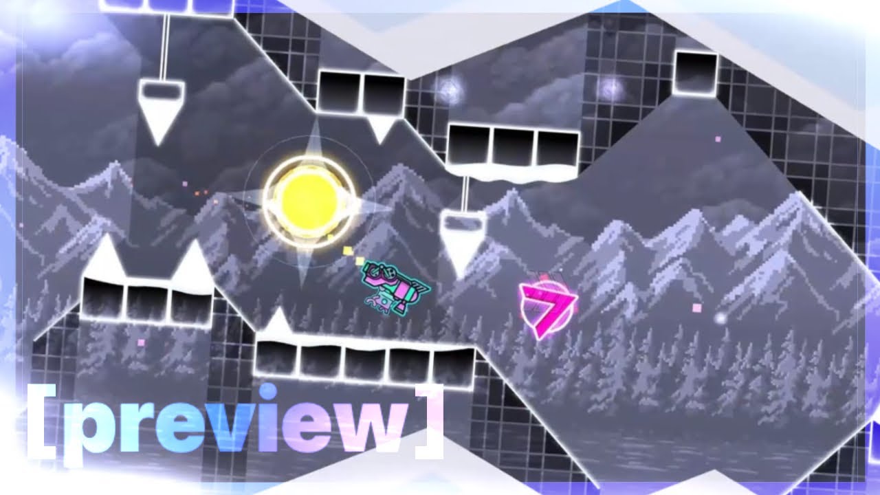 SNOWY RIDGE (preview) - my next big project | geometry dash x fe2 - YouTube