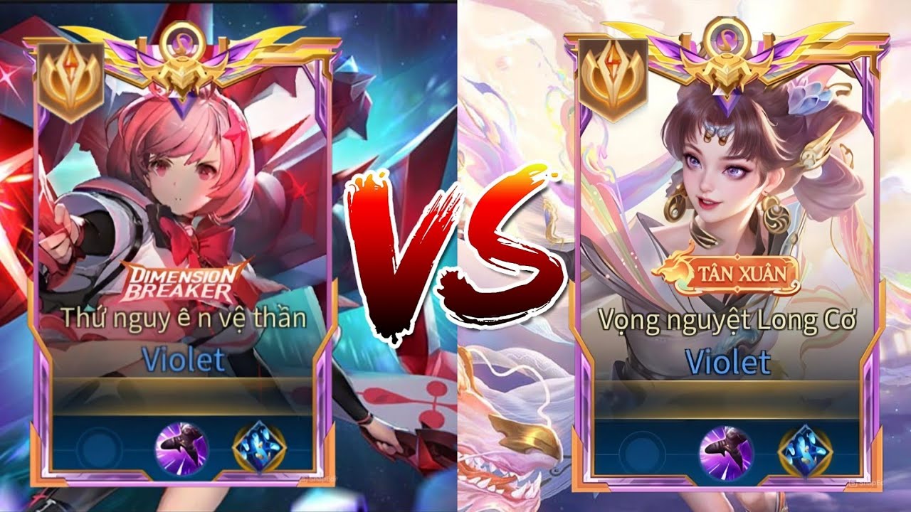 TOP 1 Violet - 38 Phút Trải Nghiệm 2 Skin Bậc SSS Của Violet,  Đâu Sẽ Là Skin Lực Nhất