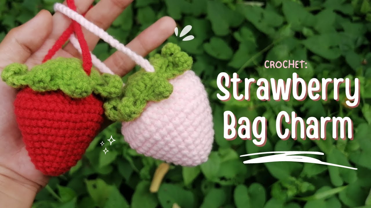 happy monday! 🍓 strawberry bag tutorial is on youtube, written pattern is  available on my website (use code strawberry20 for 20% off this… | Instagram