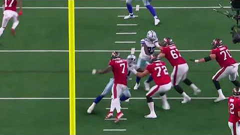 Leonard Fournette VICIOUS block on Micah Parsons