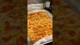 MAKING 12 HOUR FOCACCIA AS A TYPE 1 DIABETIC #fyp #foryou #food #foodie #cook #focaccia #bread