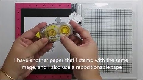 How to merge  rubber stamps together using MISTI Ft. Frenchy Tilda