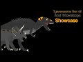(SN/Dinosaur) Tyrannosaurus Rex V2 and Triceratops Showcase