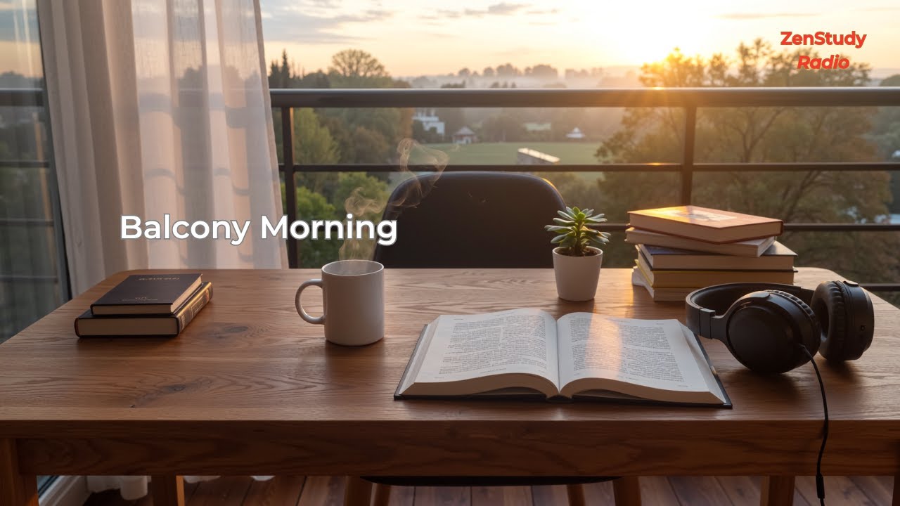 Balcony Morning 🌅 | Zen Study Radio – Lofi Chill Beats for Focus, Study & Work.