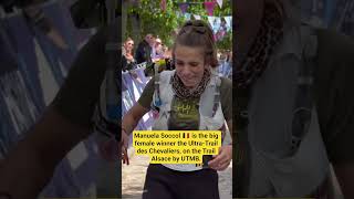 Manuela Soccol 🇧🇪 is the big female winner the Ultra Trail des Chevaliers,  the Trail Alsace by UT