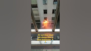 ac blast ⚠️ outdoor # plz 🙏always hire a knowledgeable technician✅💯👍