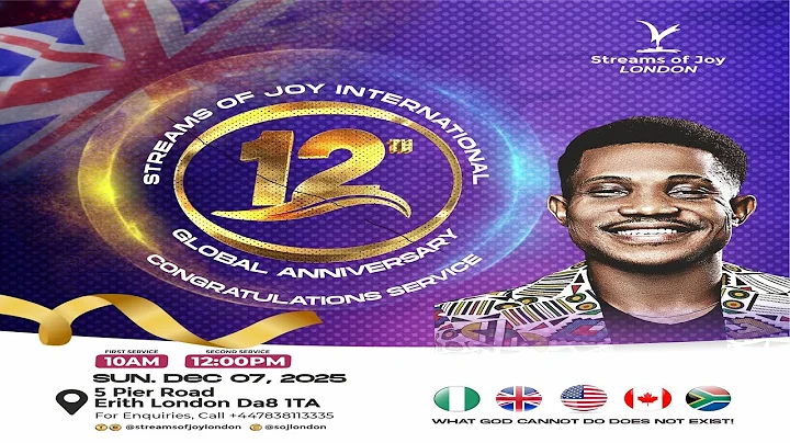 12TH GLOBAL ANNIVERSARY || CONGRATULATIONS SERVICE || SUNDAY SERVICE || 7TH DECEMBER 2025
