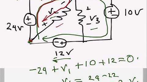 Electrical Engineering: KVL (problem example)